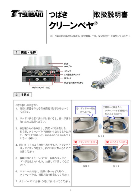 クリーンベヤ CV 取扱説明書