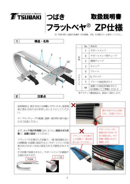 フラットベヤＺＰ仕様 FVZP 取扱説明書