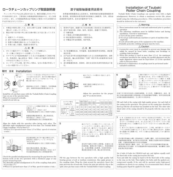 ローラチェーンカップリング CR