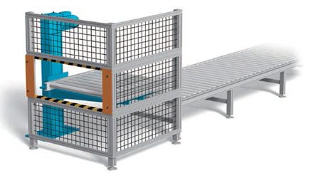 Conveying automotive parts 