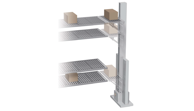 Roller conveyor lifting 