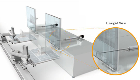 Glass testing device 