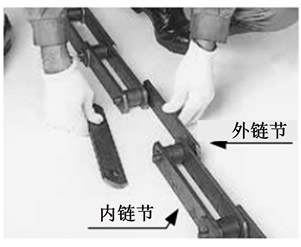 2根链条的连接方法