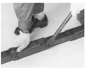 Bend the T-pin 