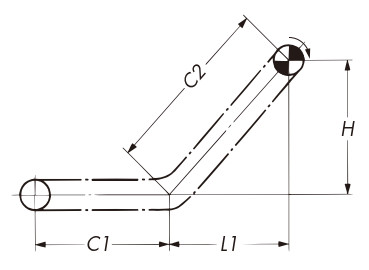 Horizontal, inclined conveyance 