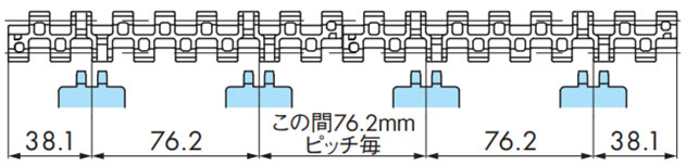 取付ピッチ