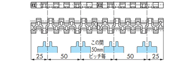取付ピッチ