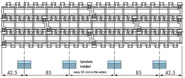 Mounting pitch 
