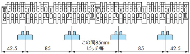 取付ピッチ