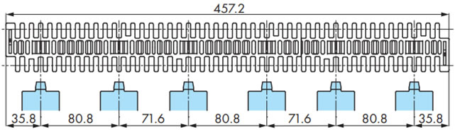 Mounting pitch 