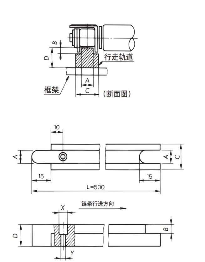 使用单排塑料辊道时