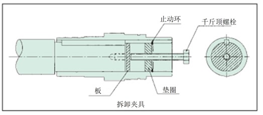 从从动轴上拆下