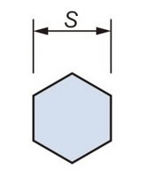 Distance between two reamer bolt faces 