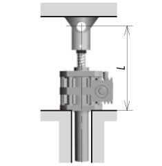 Fixed base - Guided shaft end