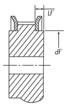 Dimensional tolerances of flange fitting part