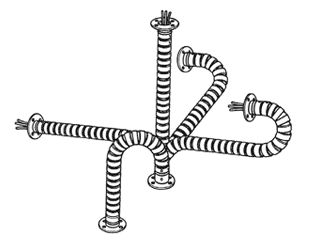 Can be bent in three dimensions