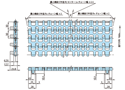 WTU3015T-K形外形寸法図