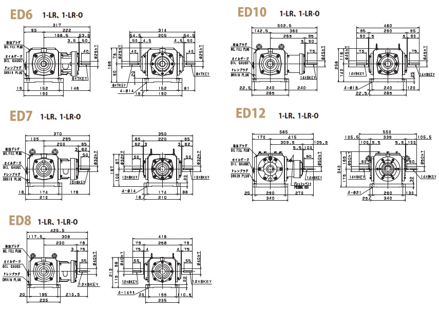 高トルク仕様寸法図