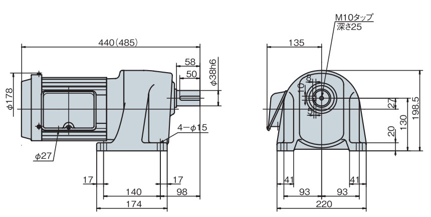 GMTE075-38L75 Detailed Information - Reducers