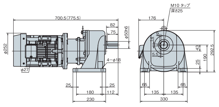 GMTE370-50L5BFI 詳細情報 - 減速機