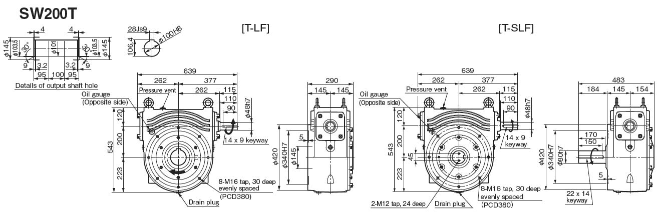 Sw60 Rotor SW200T60LF Detailed Information - Reducers