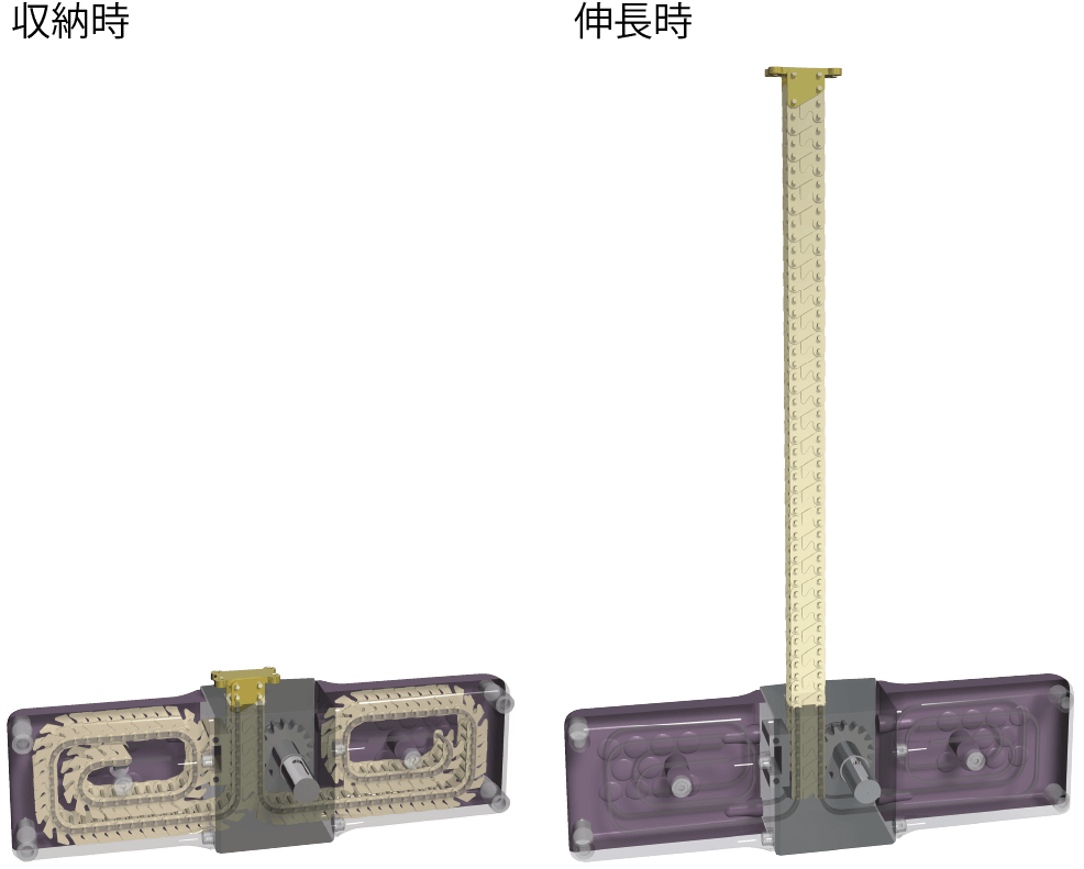 収納時・伸縮時