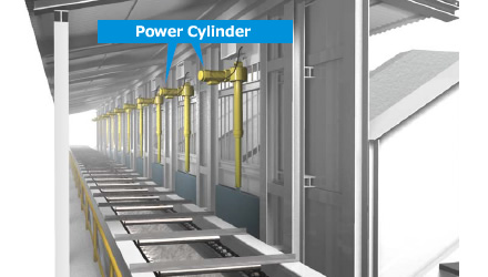 Worm Series Power Cylinder illustration 