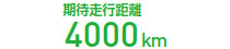 期待走行距離4,000km