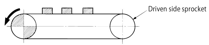 Driven side sprocket 