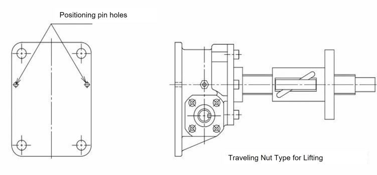 Specification with positioning pin hole