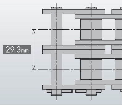 Double Strand RS Roller Chain 