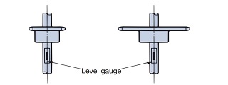 Horizontal precision of the shafts 